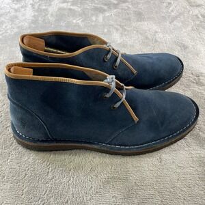 Frye Bailey Chukka Boots Mens 13 Navy Blue Suede Leather Casual Preppy Boho